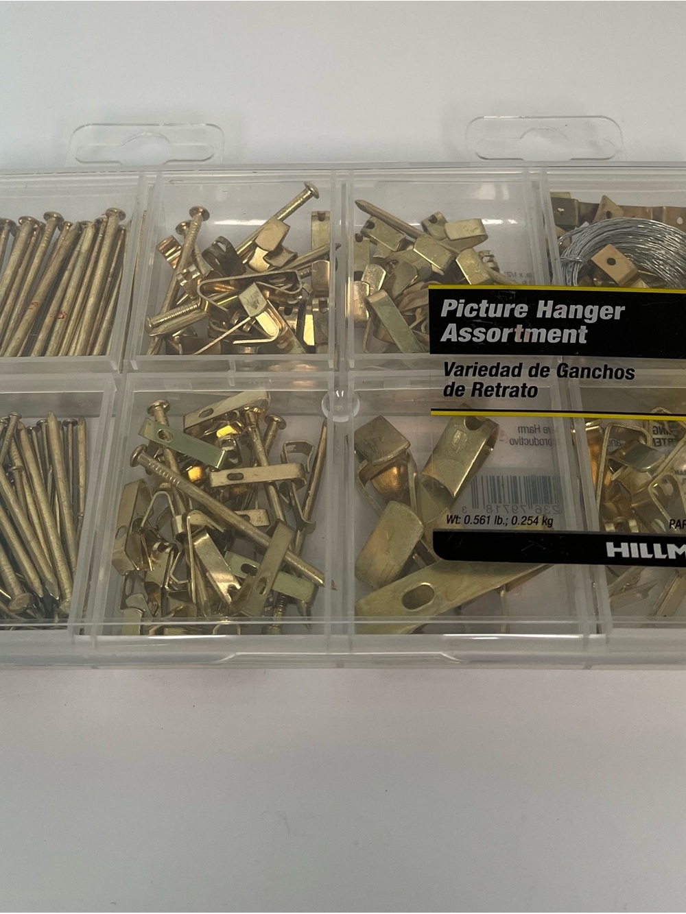Gold Picture Hanger Assortment - Multi-Piece Frame Hardware